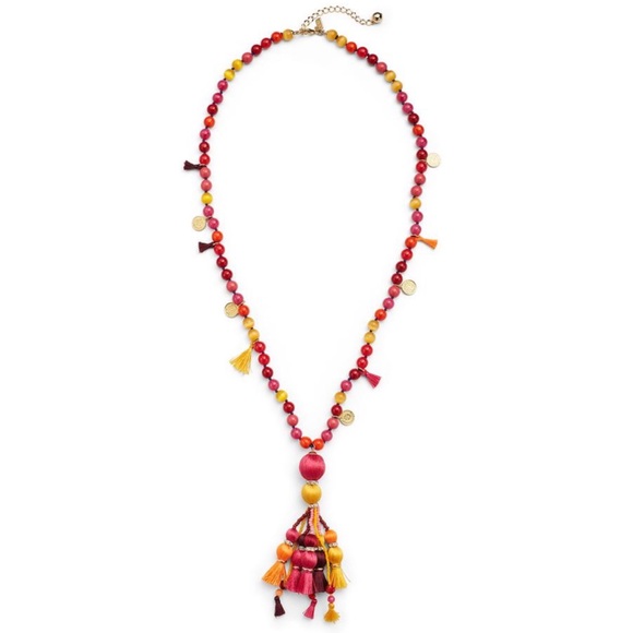 KATE SPADE • Pretty Poms Tassel Pendant Necklace - Picture 3 of 9